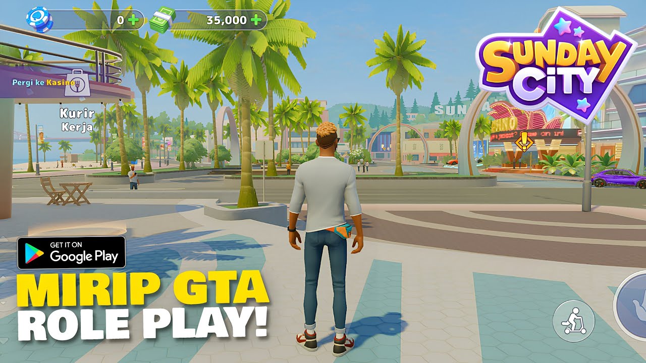 Gabungan GTA & The Sims! Rilis Support Bahasa Indonesia - Sunday City (Android)