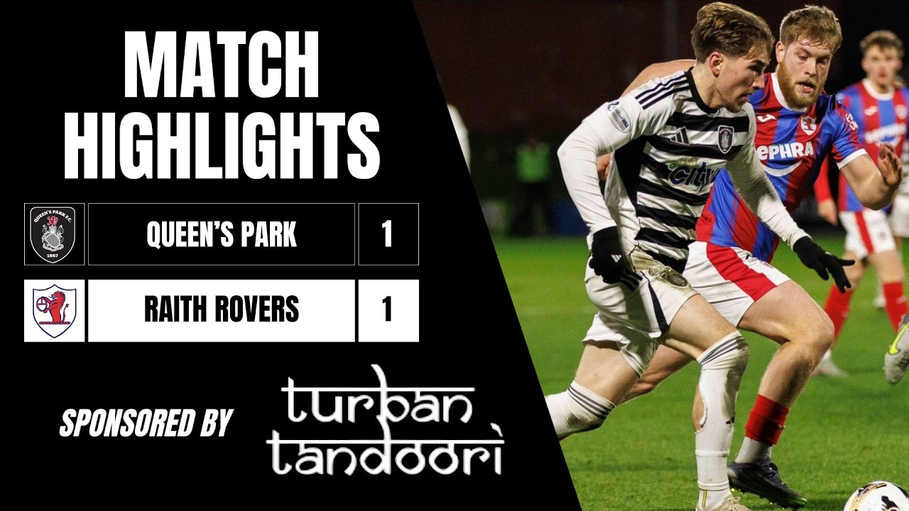 Match Highlights | Queen's Park 1-1 Raith Rovers | KDM Evolution Trophy