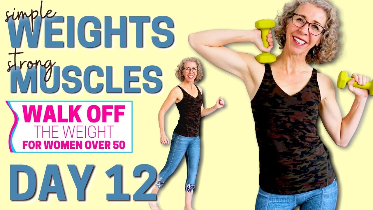 Simple SHAPING Workout for Strong, Powerful MUSCLES using hand weights 🦶 WALK Off the Weight Day 12