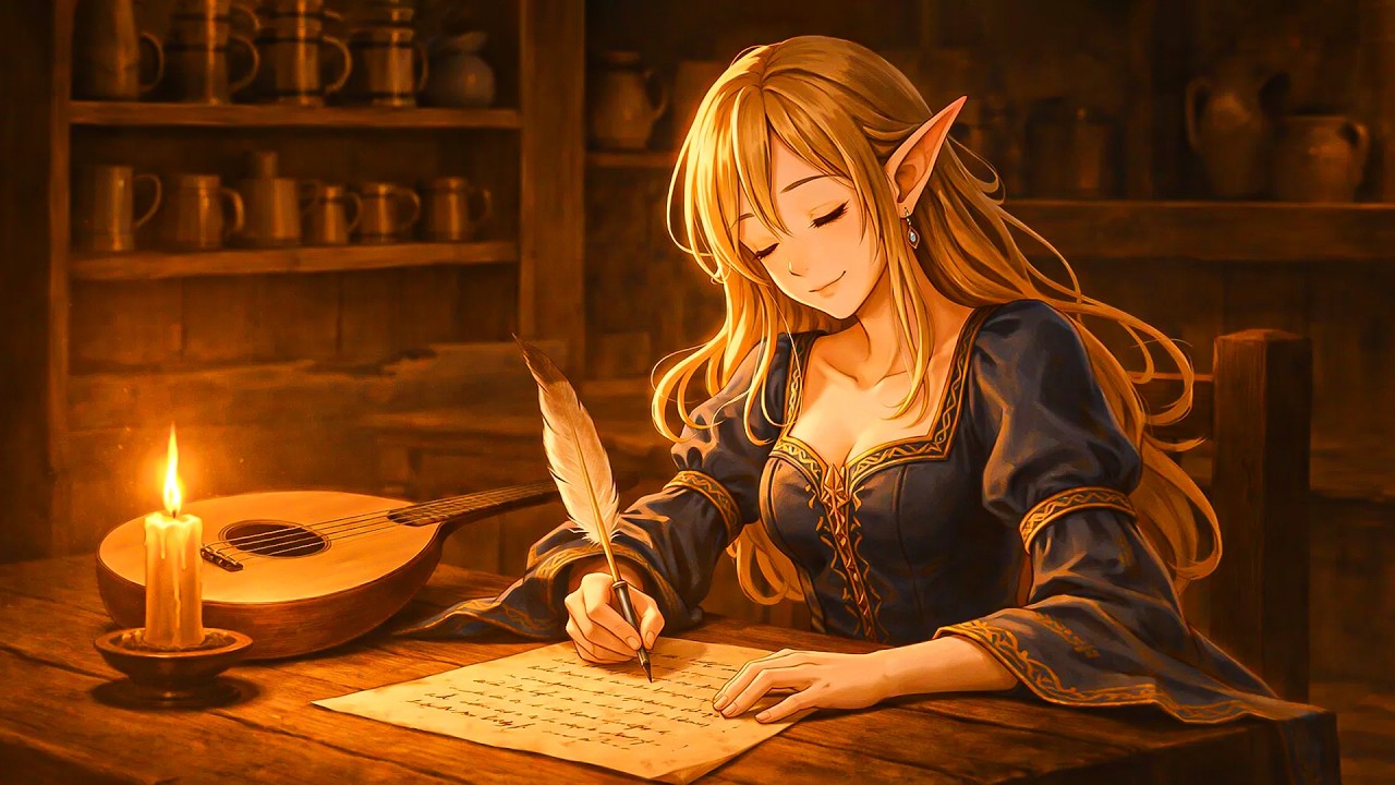 Relaxing Medieval Tavern Fantasy Music | D&D Fantasy Tavern Music for Good Sleep, Study & Relaxation
