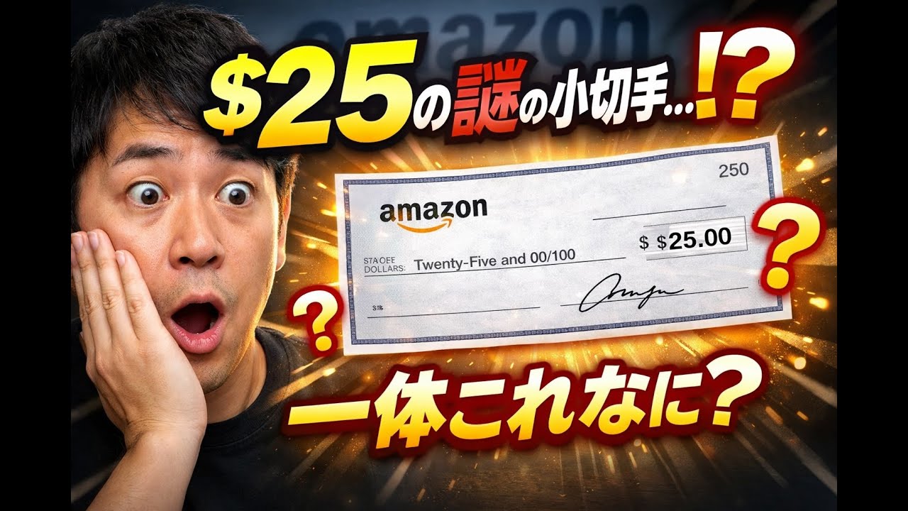 Amazonから突然25ドルの小切手が届いた…その正体が衝撃的すぎた