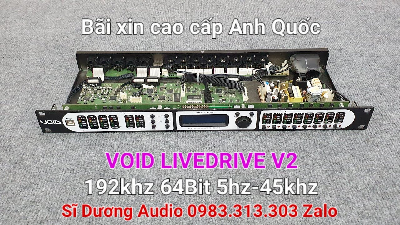 VOID LIVEDRIVE V2 ANH QUỐC Cros số bãi xịn cao cấp 64bit 192Khz. Sĩ Dương 0983.313.303 