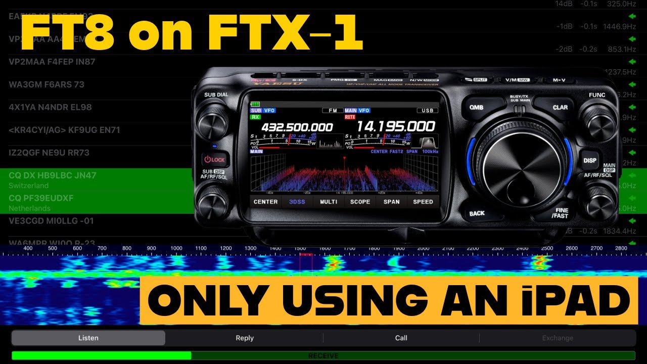 Yaesu FTX-1 and FT8 -  using an iPad or iPhone