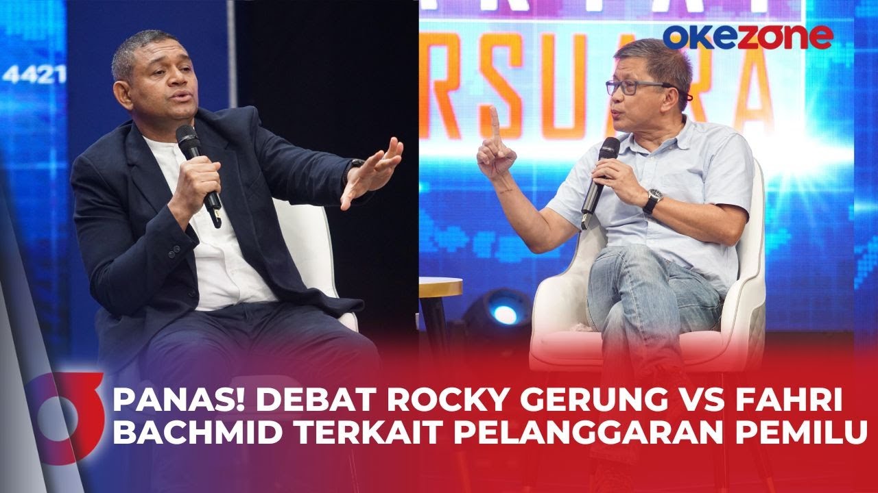 Debat Panas Rocky Gerung Vs Tim Hukum TKN Prabowo-Gibran Fahri Bachmid Menyoal Pelanggaran Pemilu