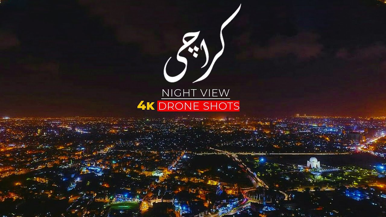 Karachi 4K Drone Shots Night View | This is Why Karachi is Called City of Lights