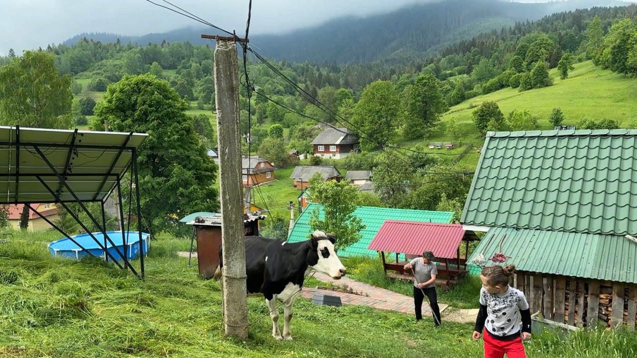 Life in the silence of the mountains🏔️ Carpathian style of simple life of a large family