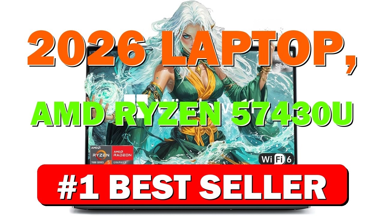 2026 Laptop, ΑΜD Ryzen 5 7430U (Up to 4.3GHz), 16GB RAM 512GB - B0GL2QFP7R