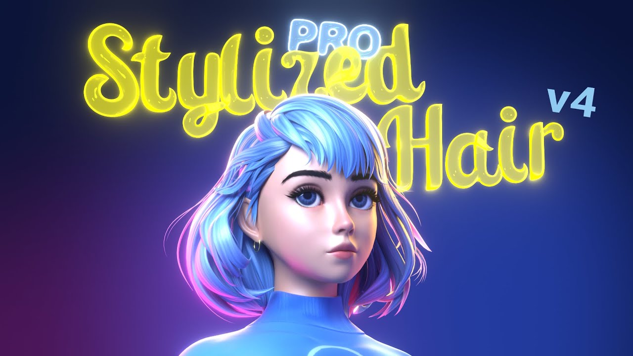 Stylized Hair PRO v4 - Hair Editing for Blender