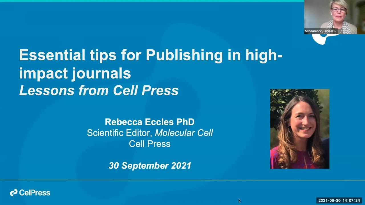 Elsevier Africa | Essential Tips for Publishing in High-Impact Journals: Lessons from Cell Press