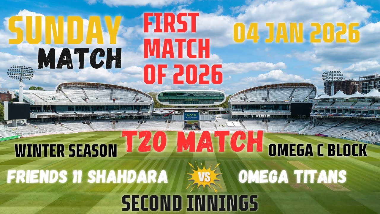 |First Match of 2026.. 😍🏏❤️| Omega Titans vs Friends 11 Shahdara|.#T20Match| Second Innings|