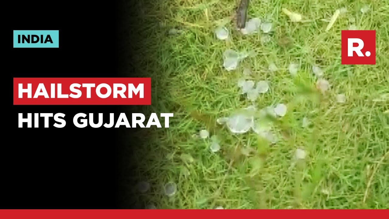 More than 20 villages of Gujarat's Tapi district experienced hailstorms & rainfall