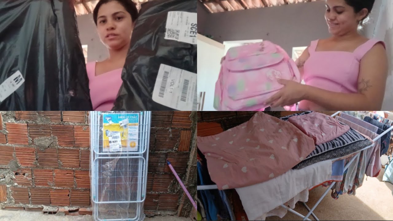 AS BOLSAS DAS CRIANÇAS CHEGARAM-GANHEI UM VARAL DE COLOCAR ROUPAS TAMBEM🥹💖
