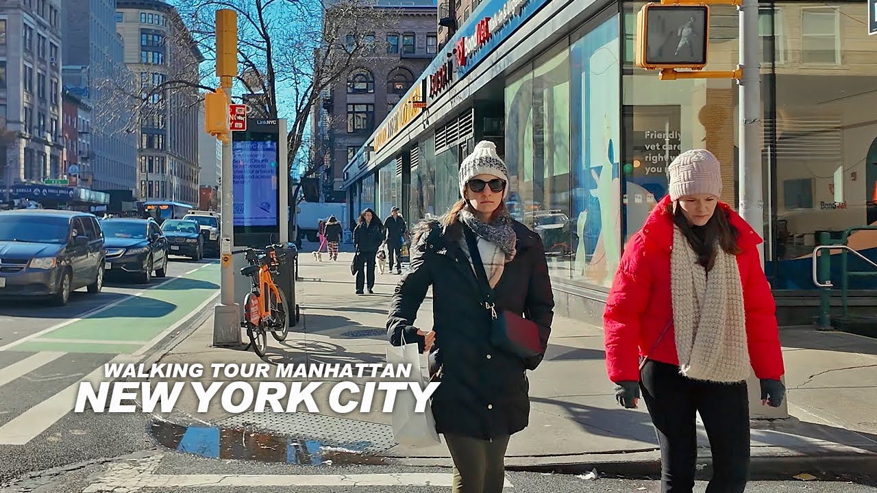 NEW YORK CITY - Manhattan Winter Season, Greenwich Village, Travel, USA, 4K