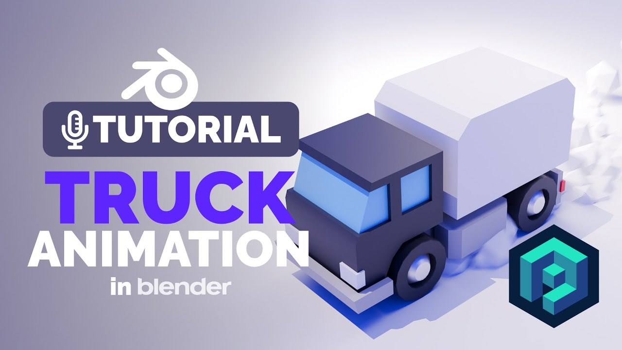 Урок анимации грузовика в Blender | Полигональная взлетно-посадочная полоса