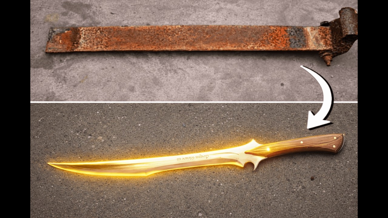 Создание вирусного эльфийского короткого меча – каждый шаг раскрыт.