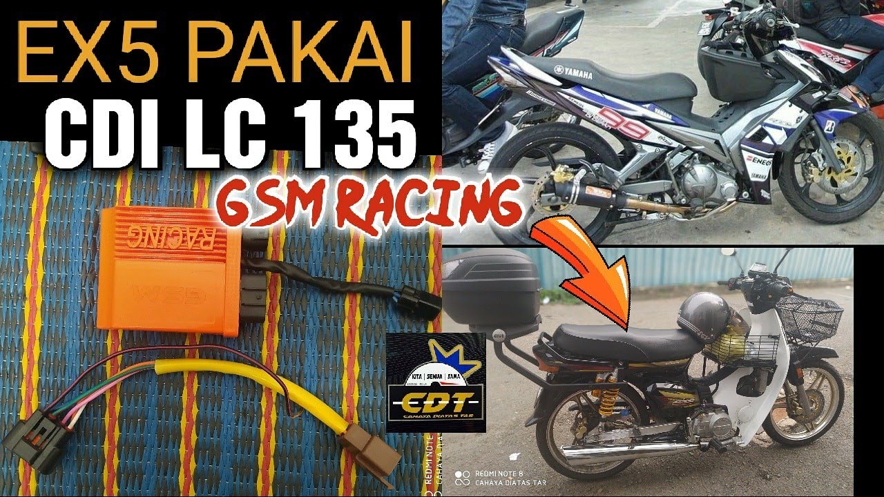EX5 PAKAI CDI LC 135 GSM RACING PADU | KING CDT