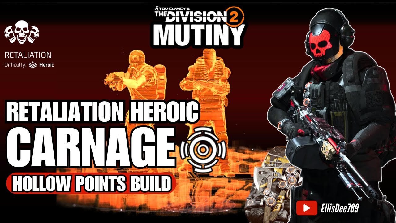 Retaliation Heroic | CARNAGE Hollow Points Tank Support Build - The Division 2