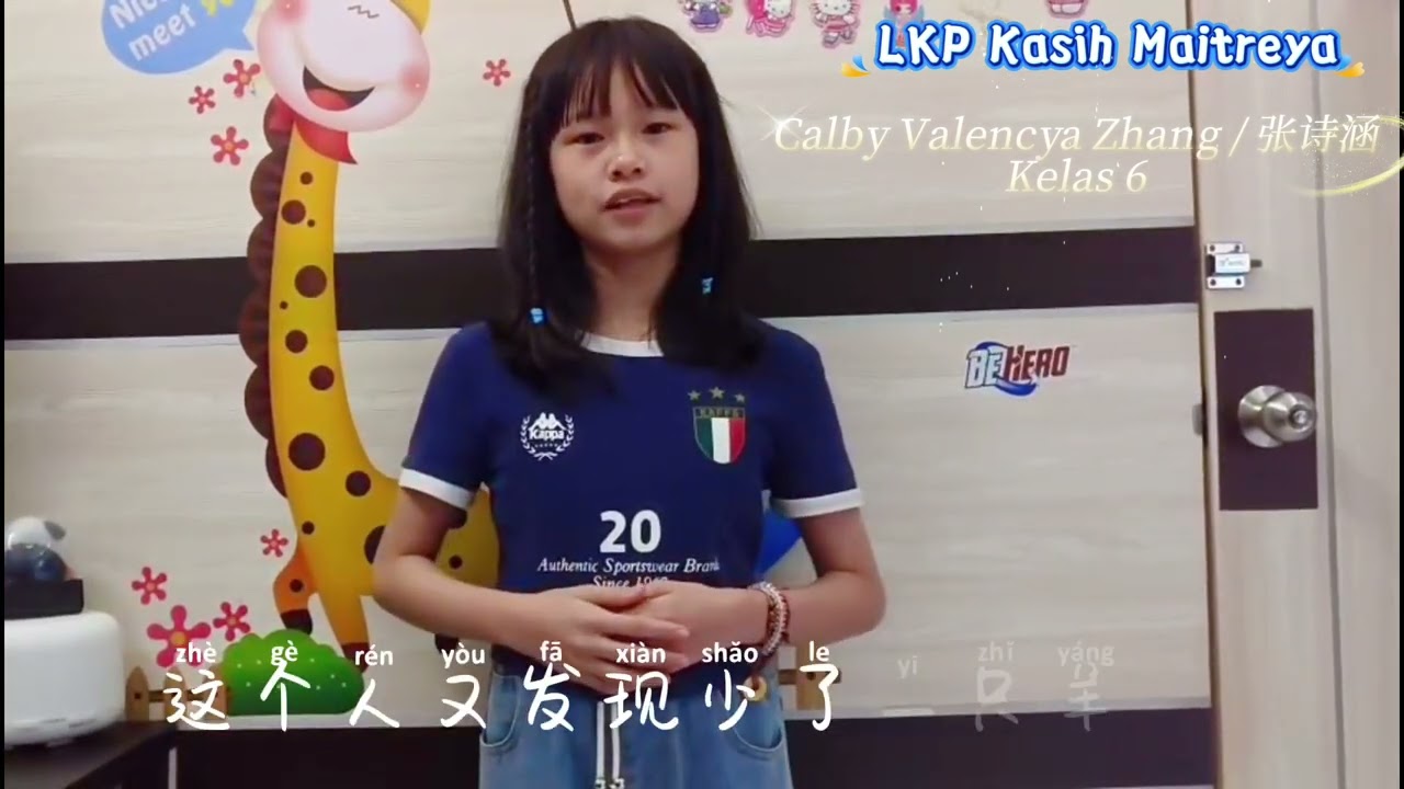 Calby Valencya Zhang_level 6 Program Mandarin LKP Kasih Maitreya