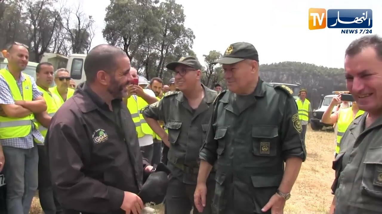 بجاية : المدير العام للغابات يقف على سير إخماد الحرائق المشتعلة