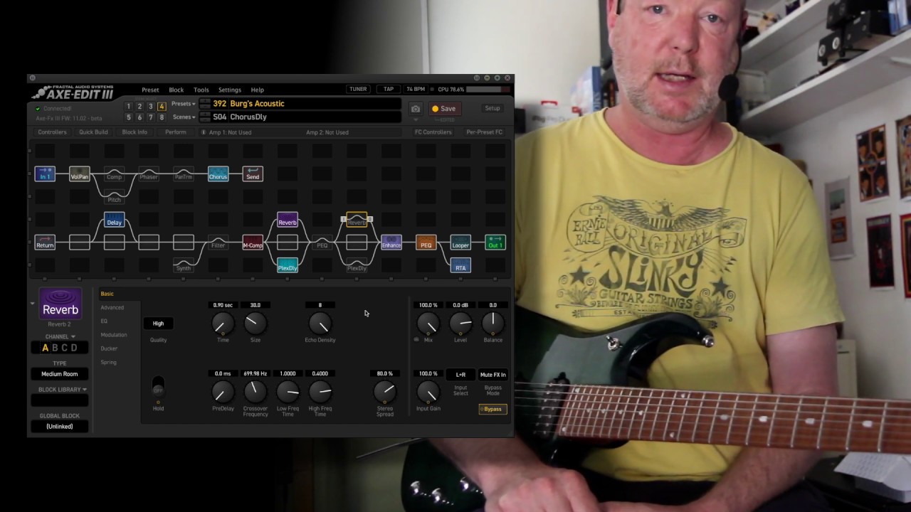 Axe-FX III - Acoustic/Piezo Preset demo and Free Download | EBMM JP15-7 BFR