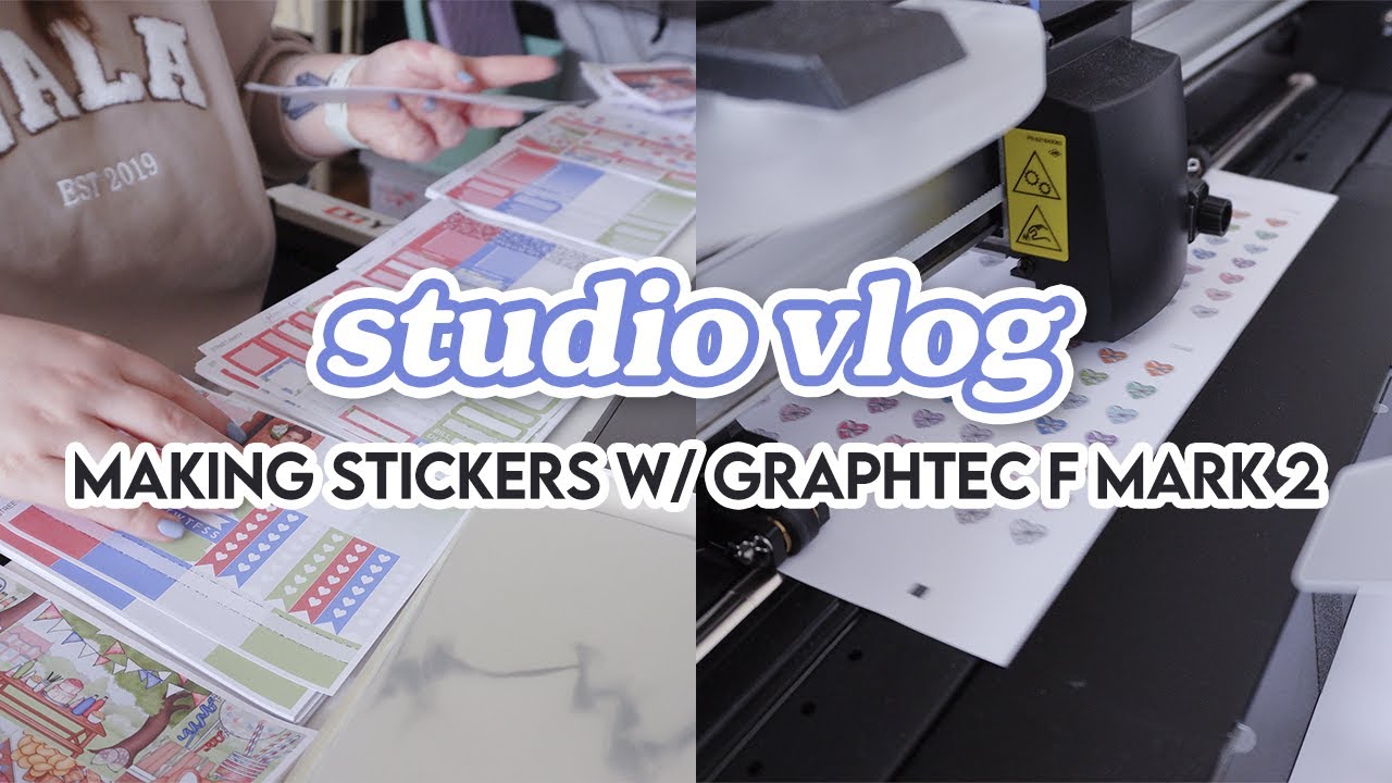 My New Workflow with the Graphtec F Mark 2! | STUDIO VLOG #99 | Plannerface