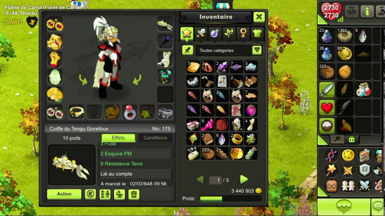 Stuff Prospection lvl 170-180 pour les persos feu