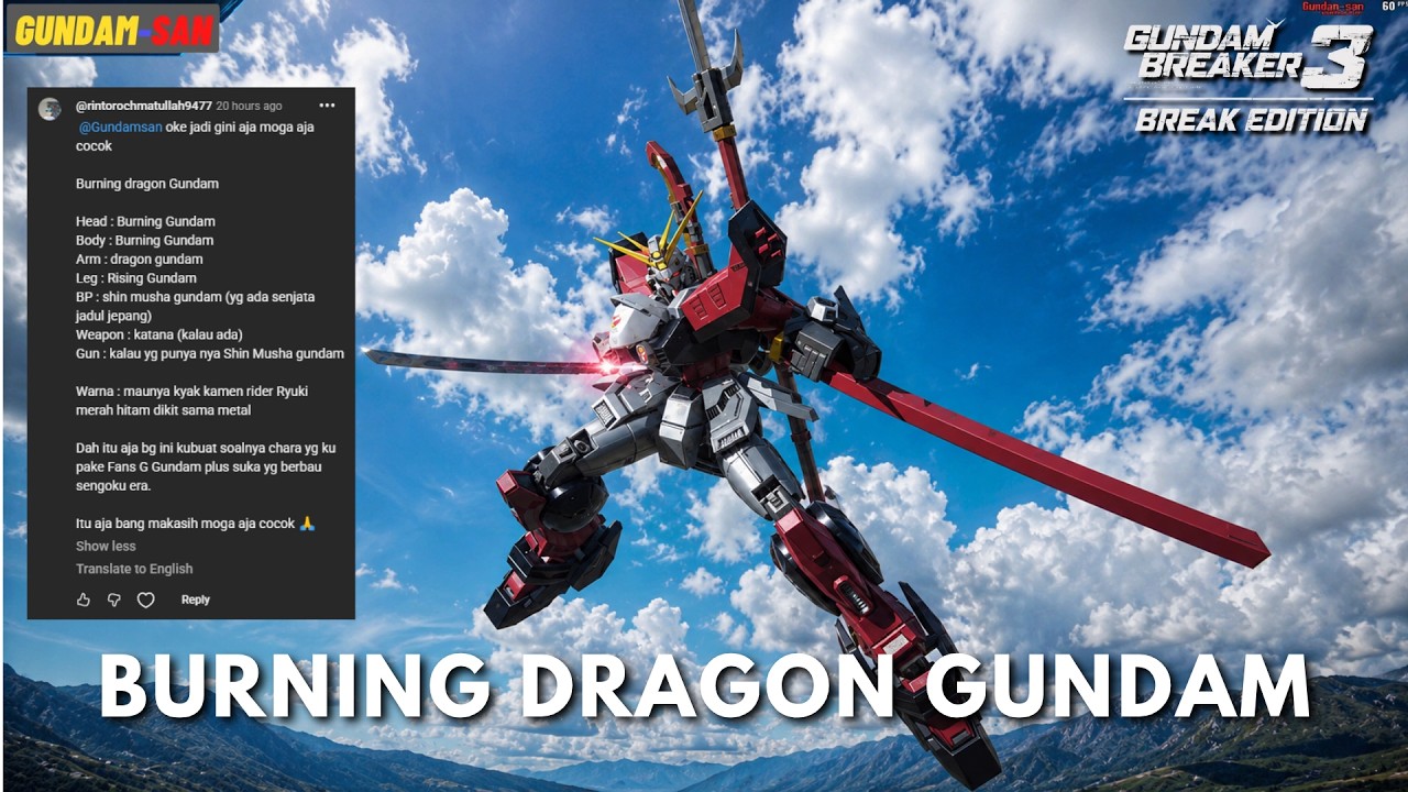 AWESOME Request Build‼️Burning Dragon Gundam #ps4emulator