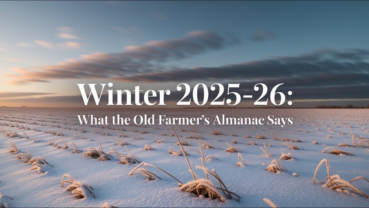Зима 2025-2026: что предсказывает старый фермерский альманах! #WinterForecast #FarmersAlmanac #Sn...