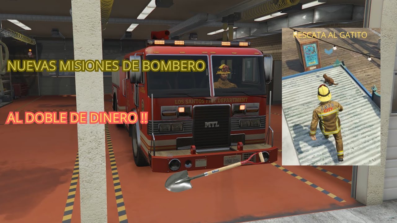 LLEGÓ EL MOMENTO DE AGARRAR LA PALA SIENDO BOMBERO VOLUNTARIO !! - GTA Online PC Enhanced