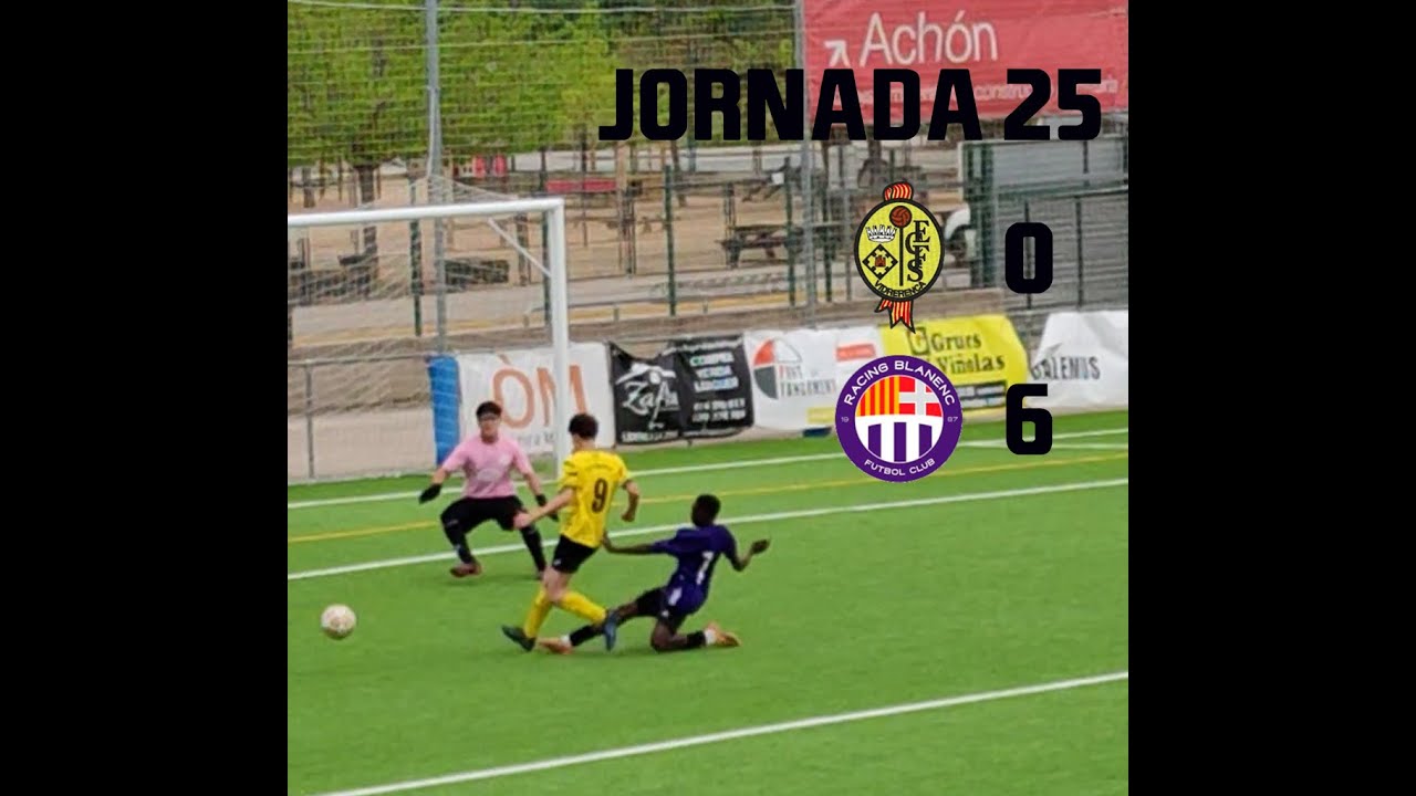 Resumen de la jornada 25 Temp 24 - 25 (Vidreres - Racing)