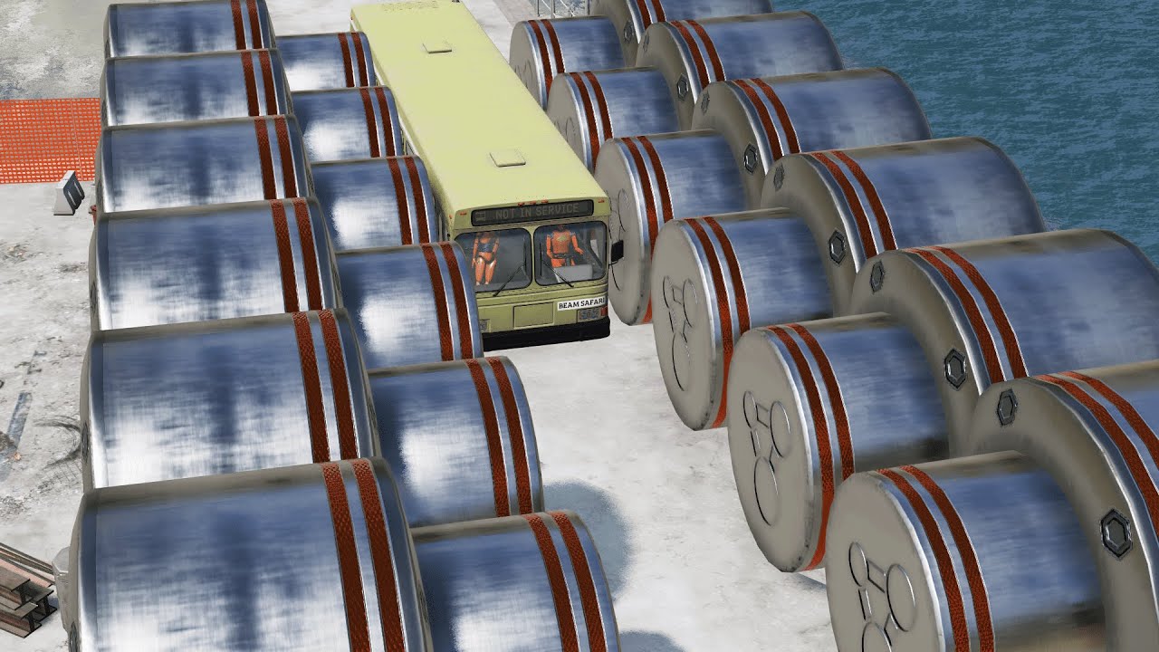 Гидравлический ПРЕСС против МАШИН! BeamNG Drive