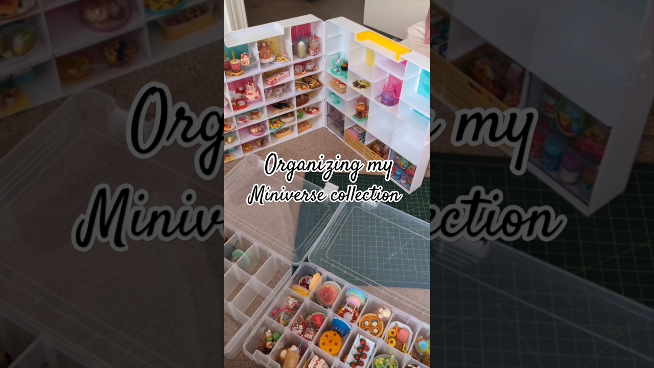 Organizing my Miniverse collection #shorts #youtubeshorts #miniverse #minifood #collection