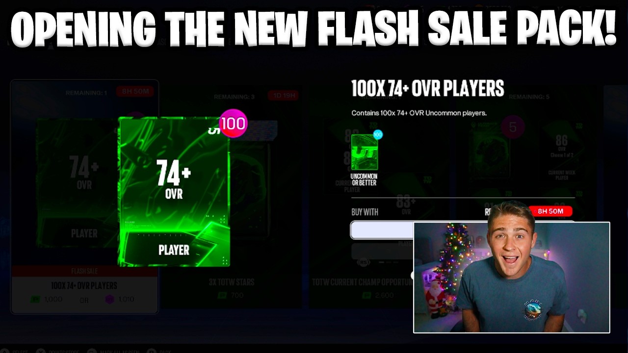 OPENING THE NEW 100 74+ OVERALL FLASH SALE PACK IN MADDEN 27! SHOULD YOU OPEN IT!?