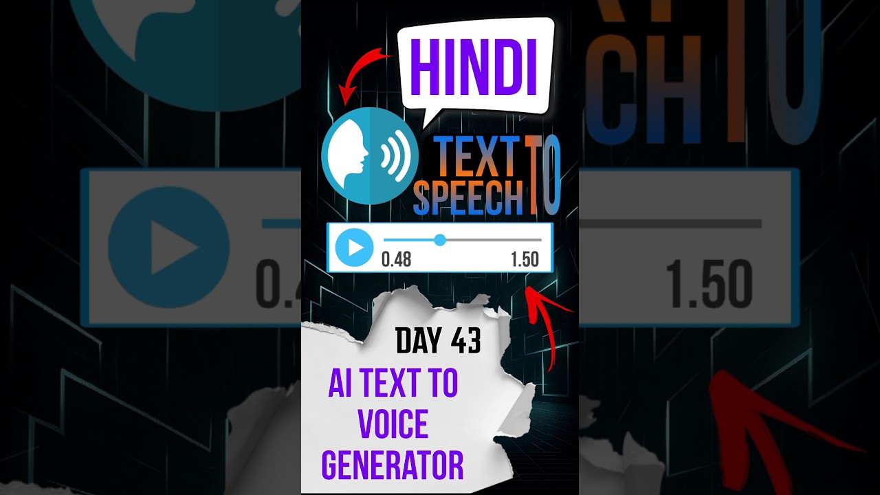 हिंदी टेक्स्ट टू स्पीच | #texttospeech #freeaitools #aitools #techtips
