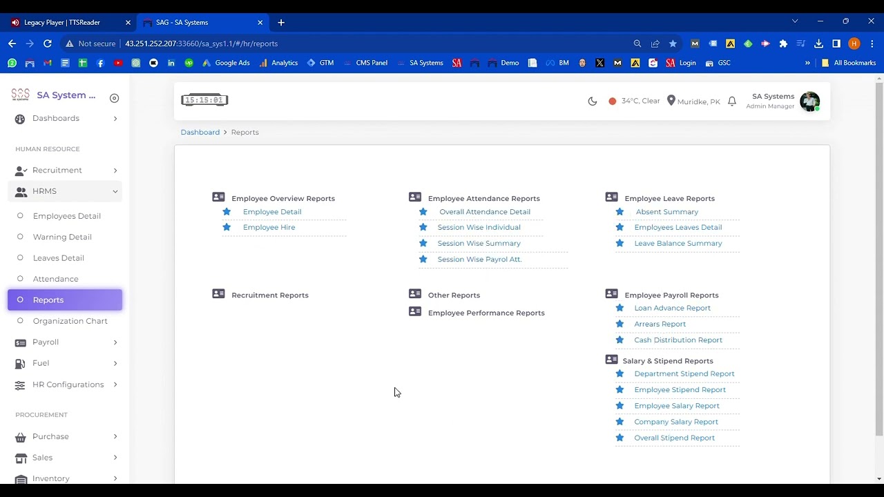 Demo of Our HR Module