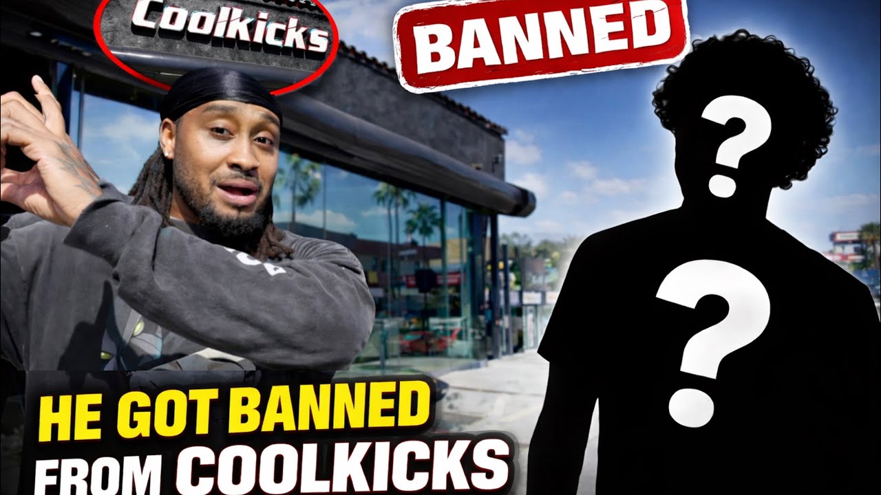 HE GOT BANNED FROM COOLKICKS!