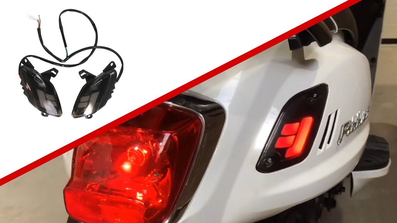 Dynamisch led Knipperlicht achter monteren | Sym Fiddle II