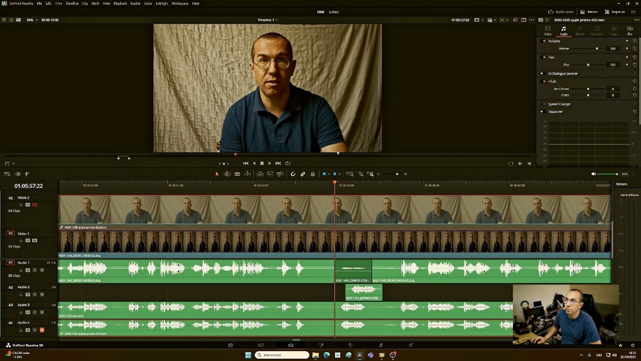 Magic Lantern Crop Mood 4,5K out of sync audio and video after rendering  mlv to CDNG