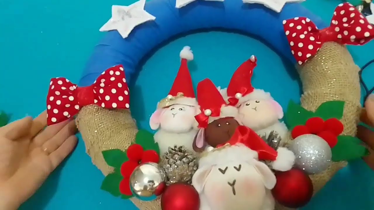 como fazer guirlanda natalina,guirlanda de Natal #guirlanda #tutorial #artesanato