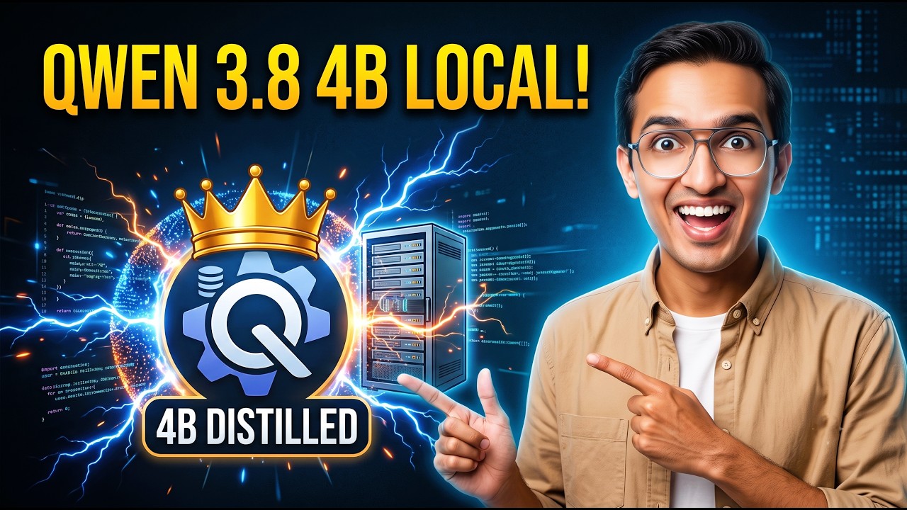 Qwen 3.8 4B (Дистиллированная версия): запусти короля open source локально!