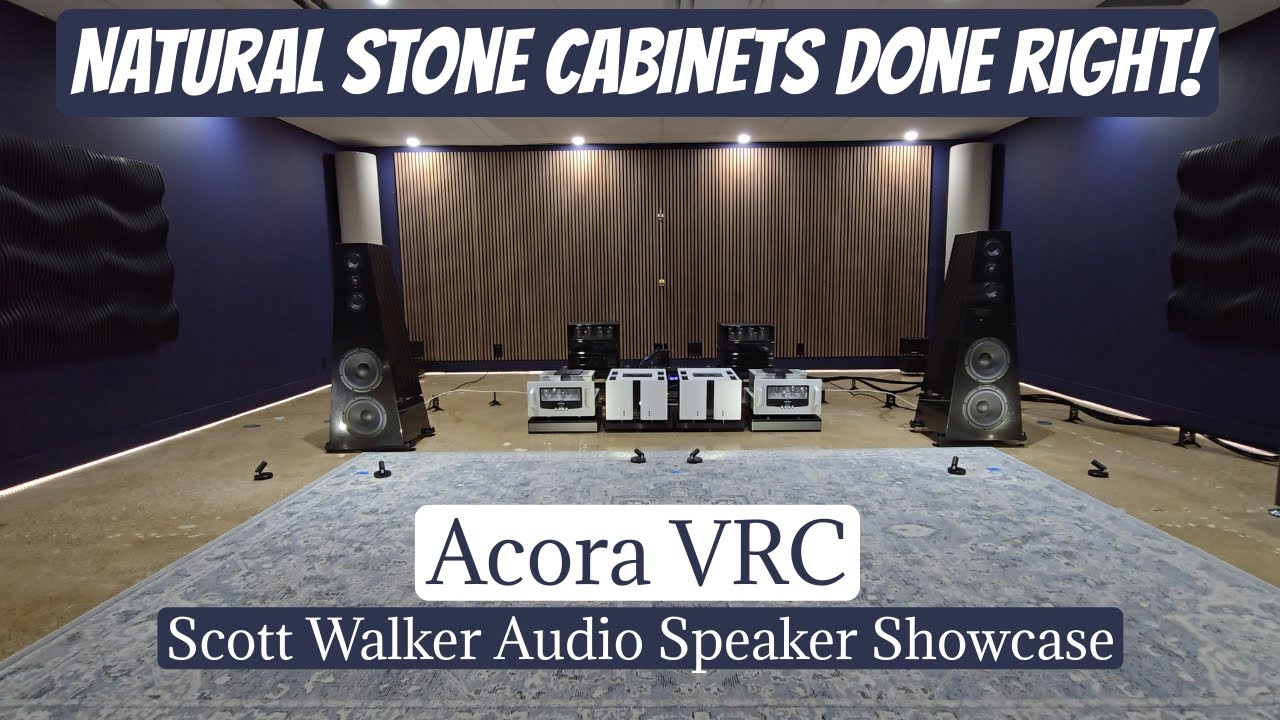 👍 Лучшие колонки из КАМНЯ! Демонстрация Acora VRC в Scott Walker Audio