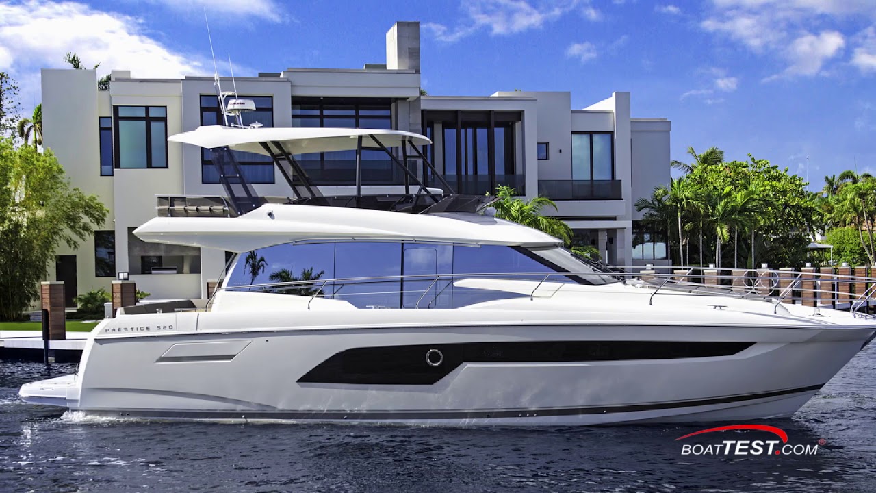 Prestige Yachts 520 (2018-) Test Video - By BoatTEST.com