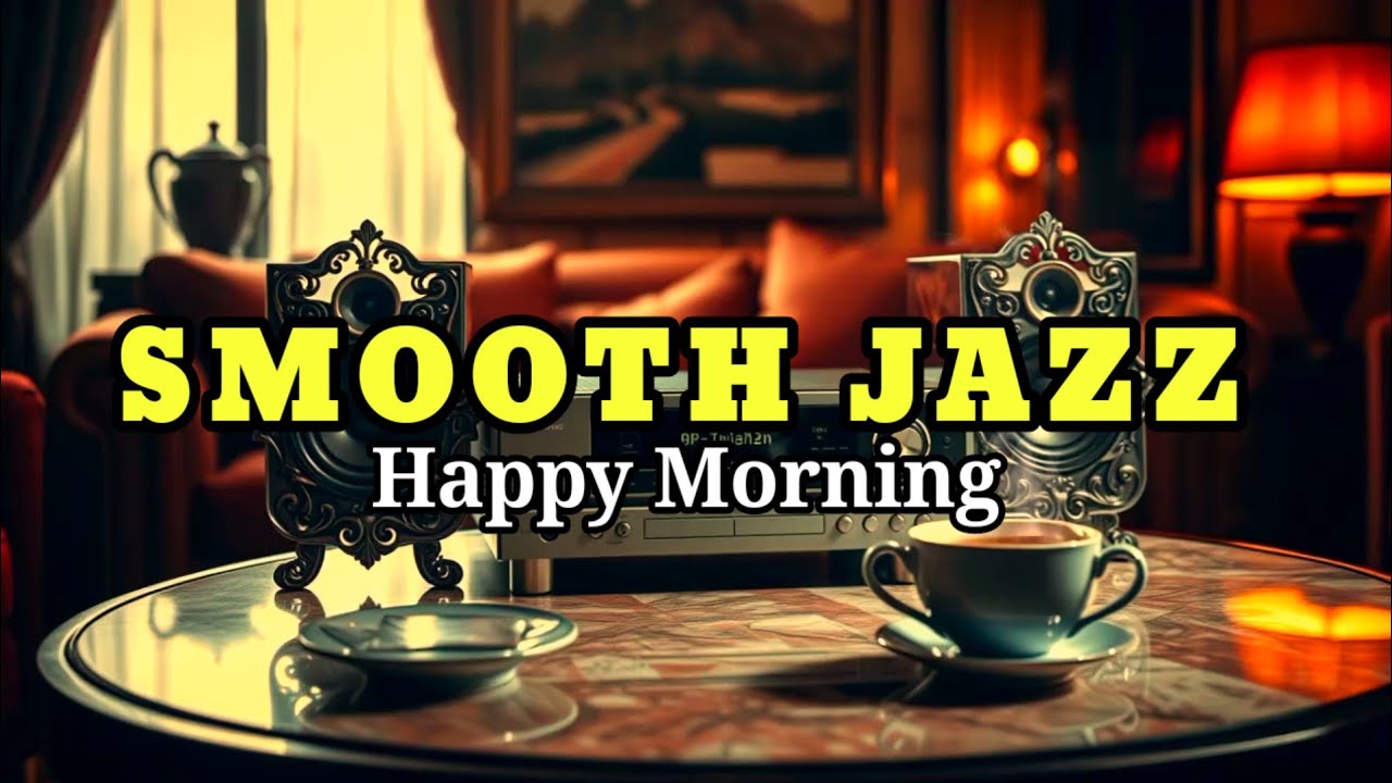 Smooth Jazz Happy Morning Energy ☀️ Positive Cafe Instrumental
