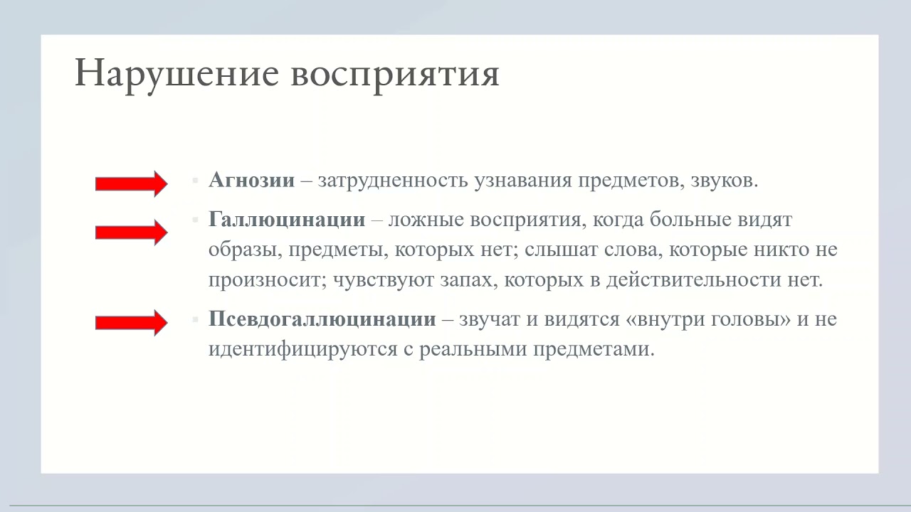 Патопсихология виды нарушений