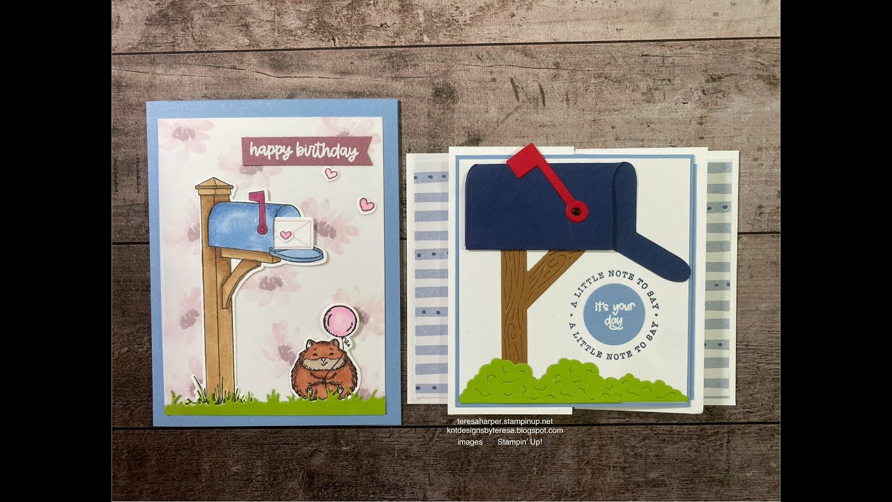 Sending Love by Stampin' Up! & Double Stack Fun Fold Birthday card replay 04 02 24