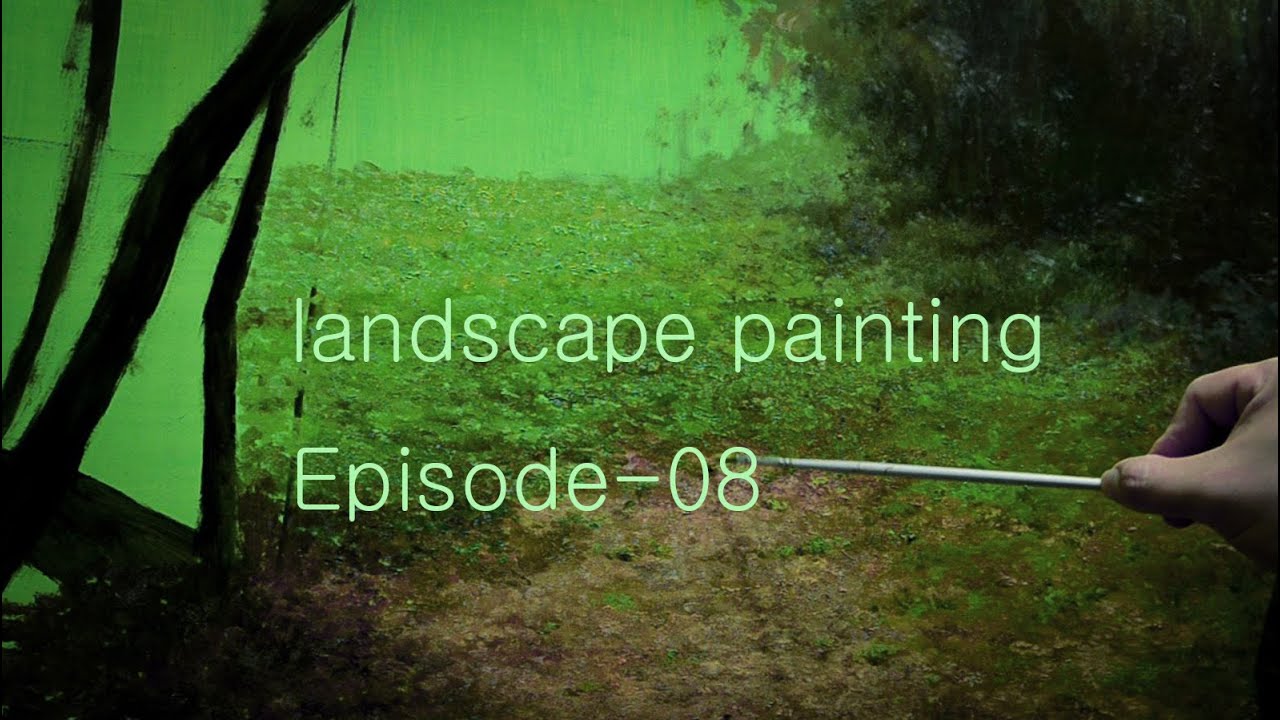 풍경화(대나무숲이 있는 곳) - landscape painting Episode-08