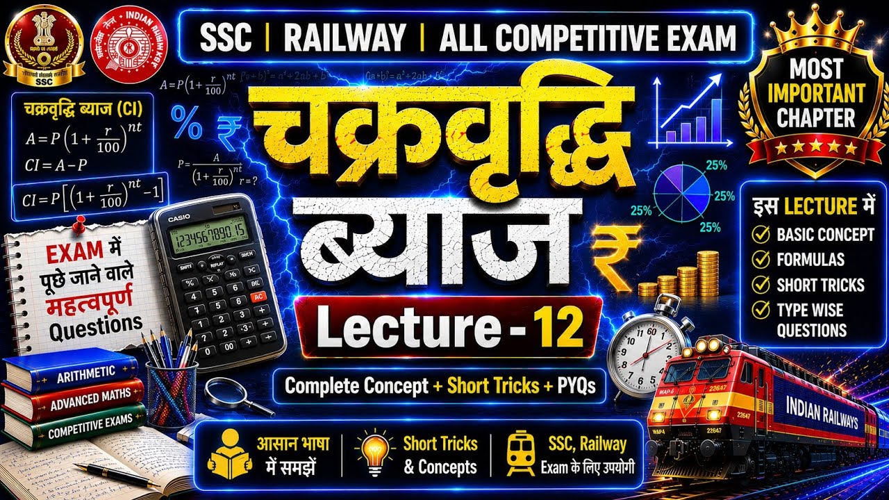 COMPOUND INTEREST FROM ZERO |🚨LEC-12 | SSC & RAILWAY EXAM ORIENTED