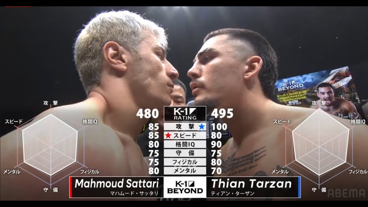 Mahmoud Sattari vs. Thian (Tarzan) De Vries - K-1 WORLD GP Cruiserweight Title Match