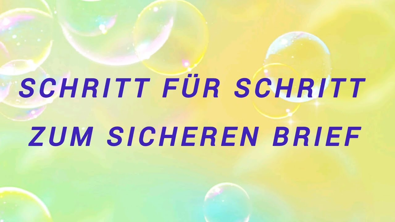 SATZANFÄNGE für JEDEN BRIEF (DTZ)