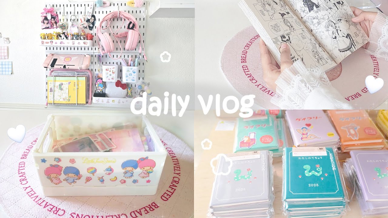 daily vlog 🎧 | card shop, stationary store, genshin impact, manga